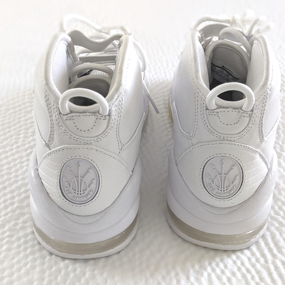 Nike Air Max UPTEMPO TRIPLE WHITE 8.5 Brand New - Picture 6 of 10